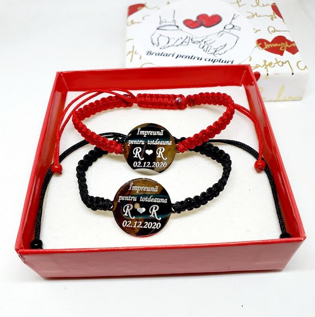 119 lei setul de 2 bratari - BRĂȚĂRI CU MESAJE