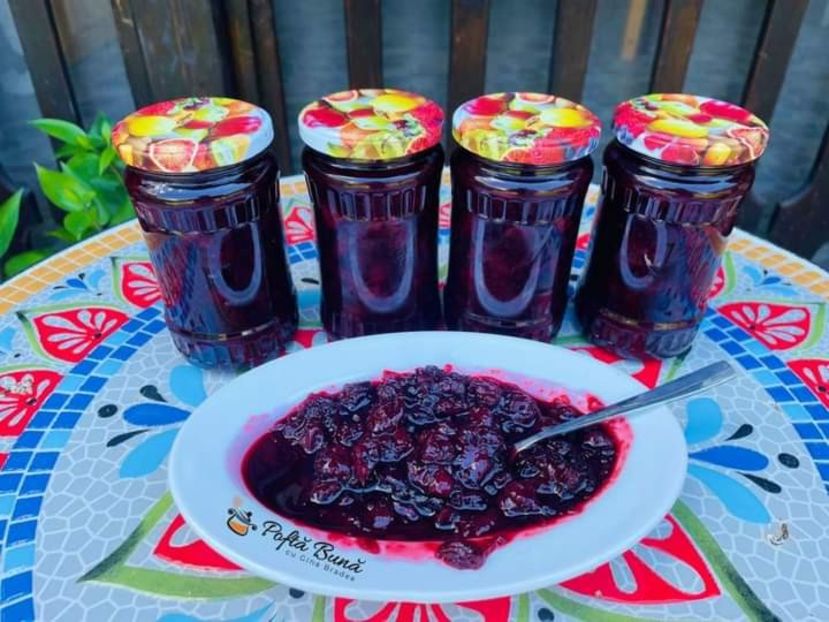  - Gem de visine cu mere zahar putin sau indulcitor