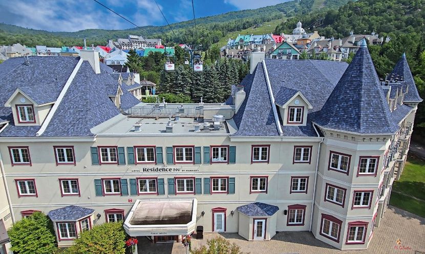 Panorama from telecabine - MONT TREMBLANT - QC