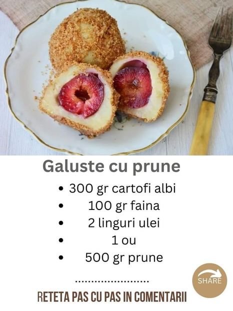  - Galuste sau gomboti cu prune