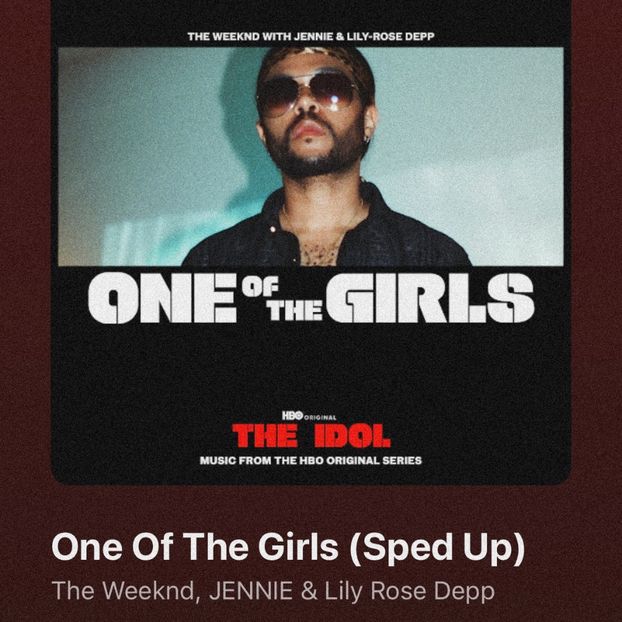 • Emptiness got “One of the Girls - SPED UP” by The Weeknd. + - when i see you on those streets