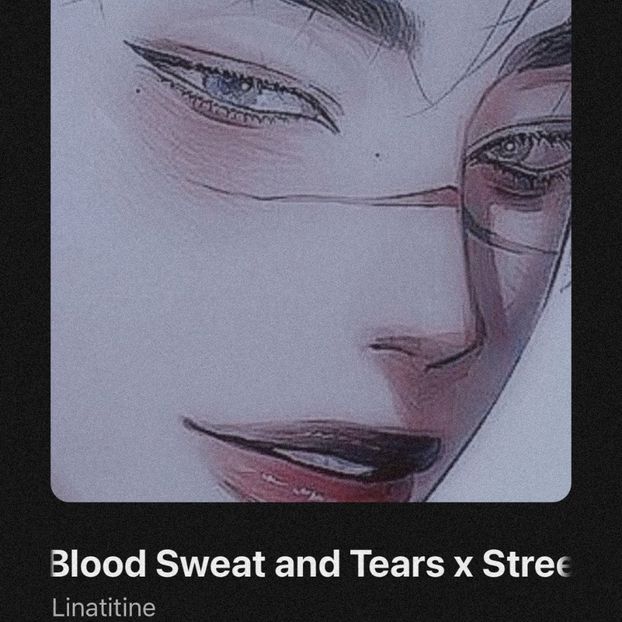 • Haxan got “Blood Sweat and Tears x Streets” by BTS & Doja Cat. + - when i see you on those streets