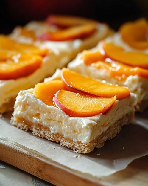  - Peach and cream cheese bars