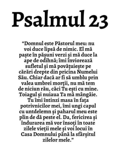  - Psalmul 23