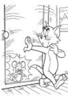 fderfe - imagini de colorat cu tom si jerry