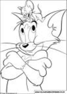 sew - imagini de colorat cu tom si jerry