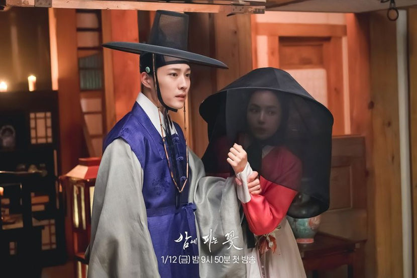 QJN4A4_3f - Night Flower - Joseon