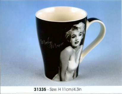 cana-portelan-fin-marylin-monroe; Cani de colectie din portelan fin cu design special din Anglia
