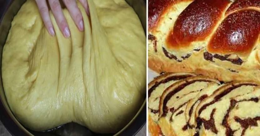  - Cozonac de casa cu nuca si cacao