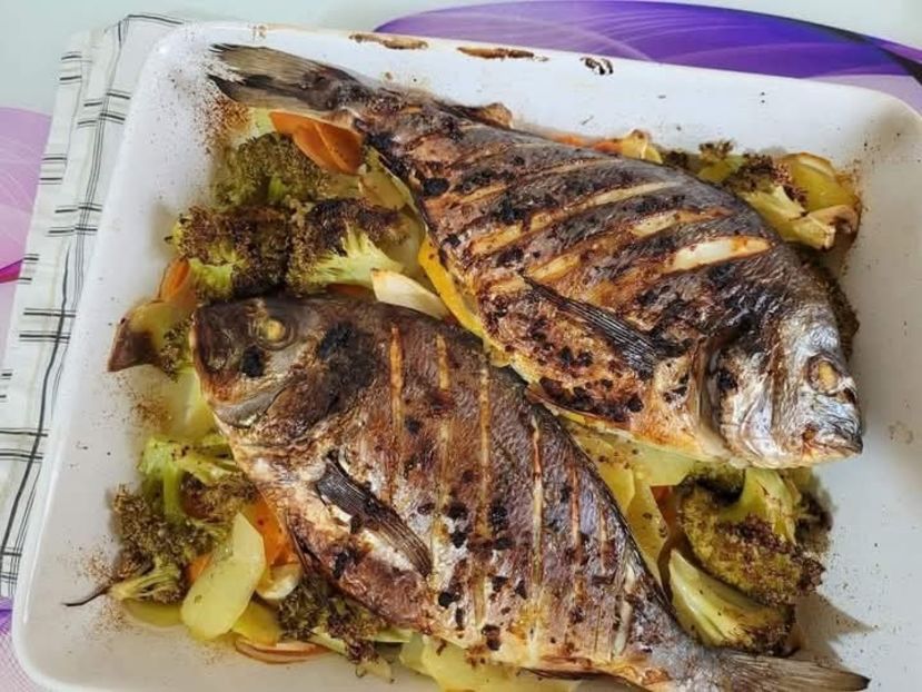  - Dorada cu legume la cuptor