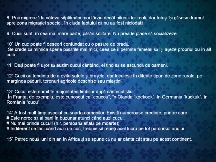 15 curiozitati interesante despre ... cuc - Curiozități