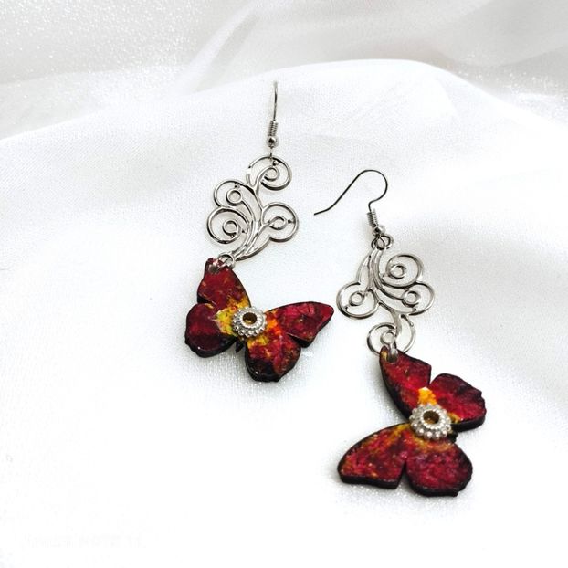  - cercei pictati MDF