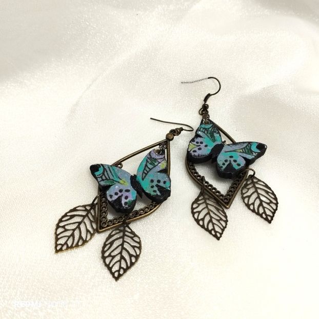  - cercei pictati MDF