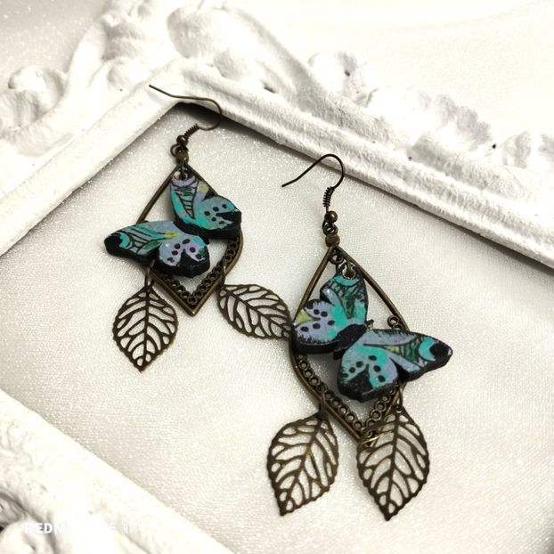  - cercei pictati MDF