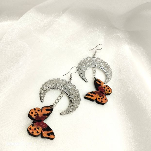  - cercei pictati MDF