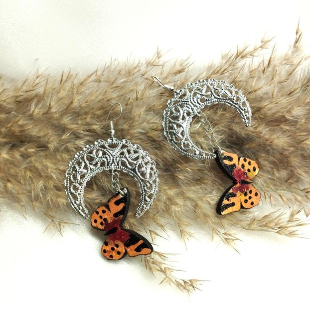  - cercei pictati MDF