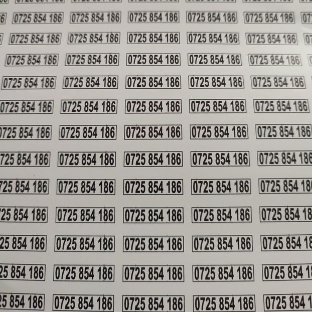  - 4 Abtibilduri cu numar telefon