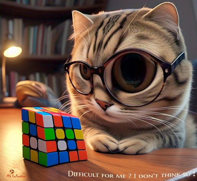 Rubik Cat - F - FUNNY and FANTASY