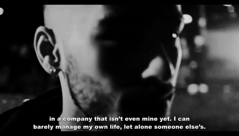 He then let out a sharp breath, dragging a hand through his hair. - Can your heart be mine in search