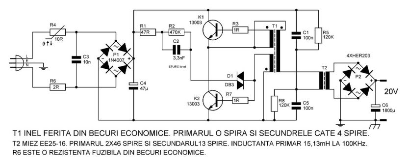 SMPS ptr AAF  20W  - Foto
