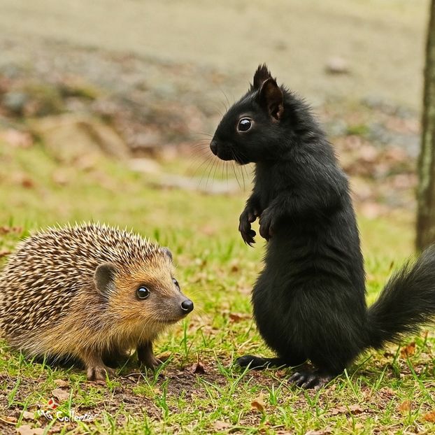Meeting on the grass - B - ANIMALS
