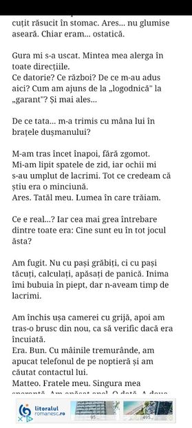Screenshot_20250610_052916_Wattpad - x3 In bratele inamicului capitolul 8 x3