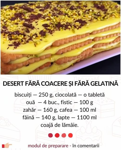  - Desert fara coacere si fara gelatina