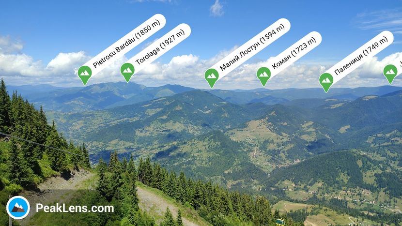 munții din jurul statiunii Borsa - Borsa iulie 2025