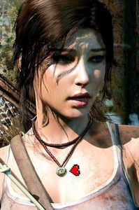 Necklace ( And she is very strong! ) - ----------------------- A little pleasure for Lara Croft