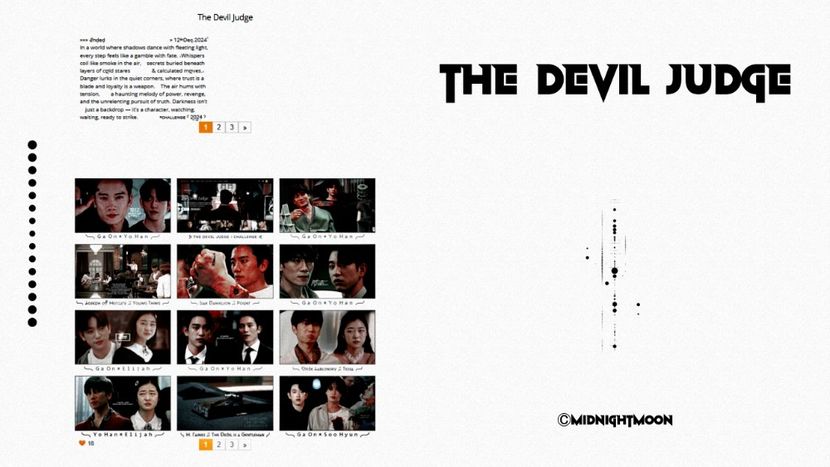 ≡;- ⁰⁷ˑ¹¹ ⁻ ¹²ˑ¹²ˑ²⁰²⁴ ꒰ °Tɦe Deνil Juɗge ꒱ - When One Thing Ends