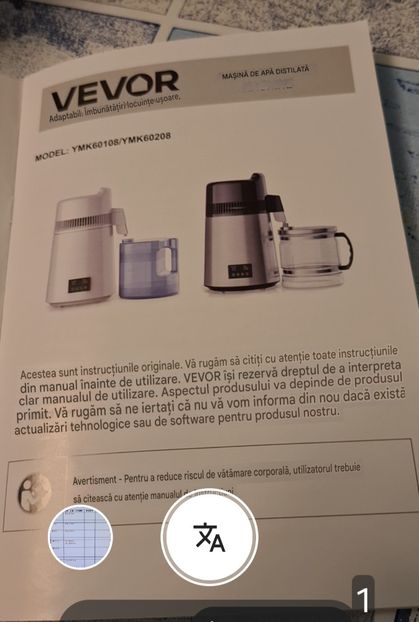  - A aparat demineralizare prin distilare