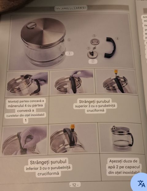  - A aparat demineralizare prin distilare
