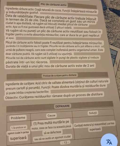  - A aparat demineralizare prin distilare