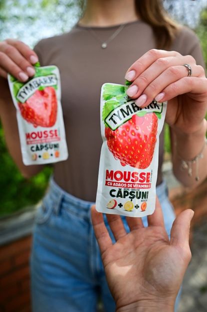  - Tymbark mousse capsuni