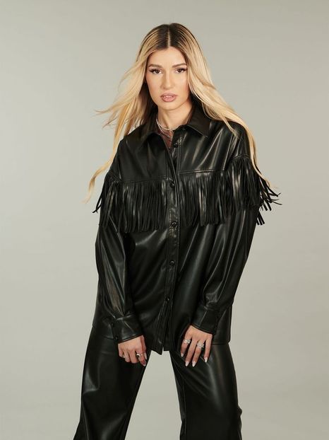 ABOUT YOU x Alina Eremia, Damen Bluse 'Alexa', schwarz - Moda Alina Eremia