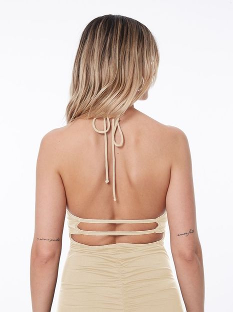 ABOUT YOU x Alina Eremia, Damen Kleid 'Alisa', creme - Moda Alina Eremia