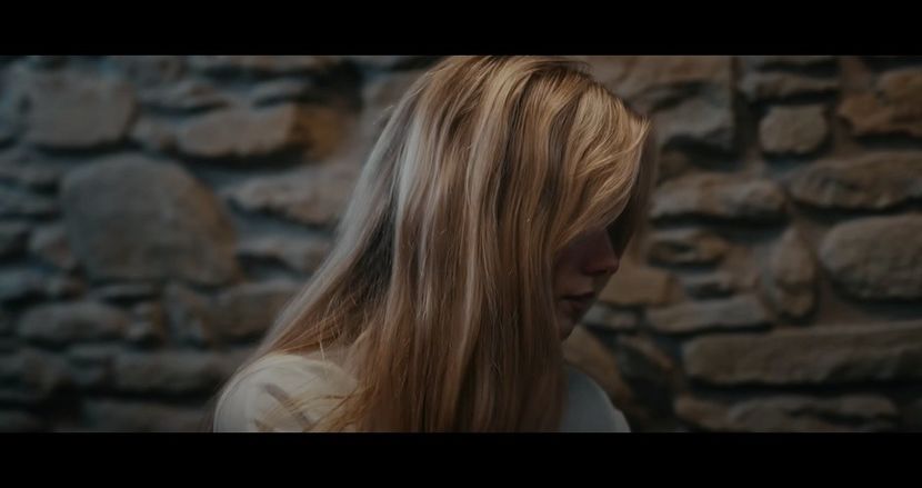 Alicia, trembling, begins recording on her phone, though it has no signal—she’s vlogging out - The Devil is a Gentleman
