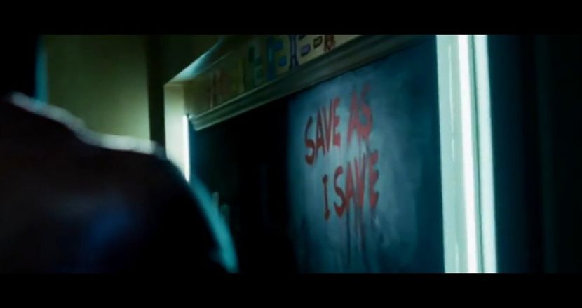 painted across it in red: CONFESSION. They enter cautiously. The room beyond looks like a - The Devil is a Gentleman