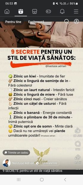 Screenshot_20251022_065315_Facebook - 9 secrete pentru un stil de viata sanatos