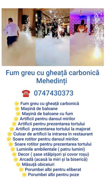 Fum greu - Fum greu cu gheată carbonică Mehedinți