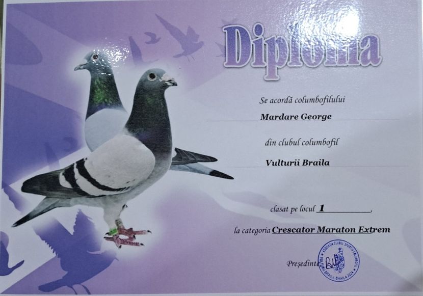 Loc 1 Crescatori Maraton Extrem - Diplome