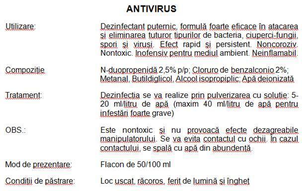 antivirus - 2-medicamentatie pentru urechiati