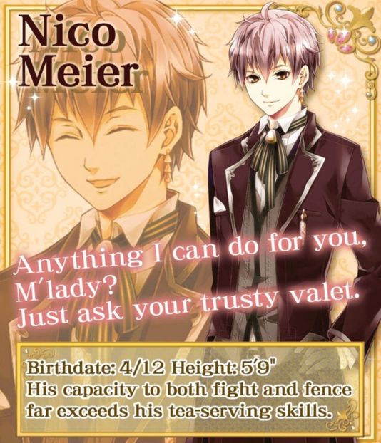 Nico Meier ♡♡ - Otome games