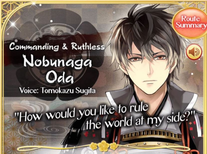 Nobunaga Oda - Otome games