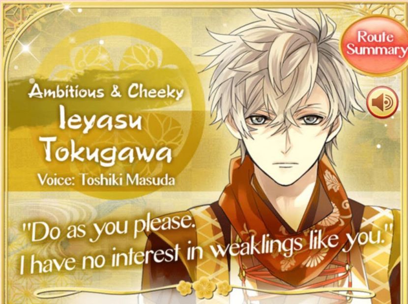 Ieyasu Tokugawa - Otome games