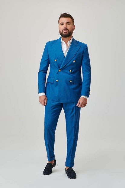 Costum-Casual-Adrian-Mutu-Double-Breasted-Albastru-1 - Adrian-Mutu