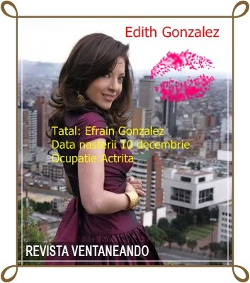 Pagina  Edith Gonzalez - Revista Cameleonii nr 1