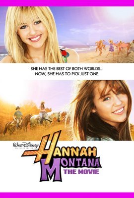 mileymovieposter - miley cyrus and hannah montana