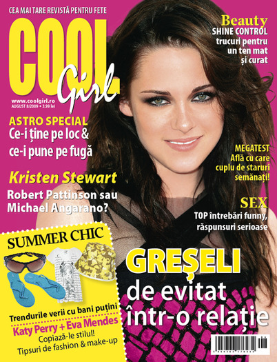 cool girl - cu kristen stewart - magazin de reviste