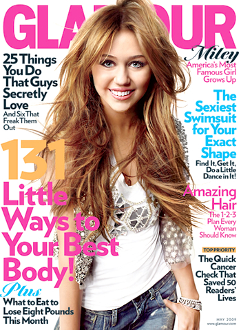 glamour - cu miley cyrus - magazin de reviste